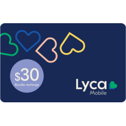 Lyca Mobile Recharge Bundle $30
